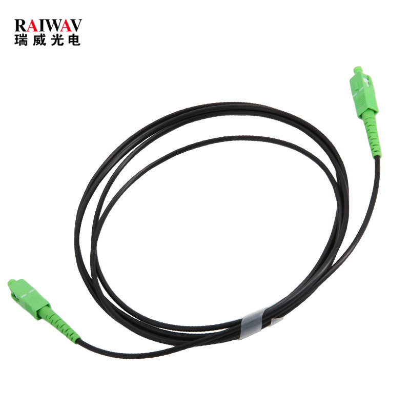 Black Cable SC-SC Optical Fiber Patch Cord
